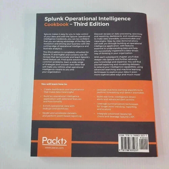 Splunk Operational Intelligence Cookbook Over 80 Recipes for Transforming 3rd ED - Picture 2 of 9